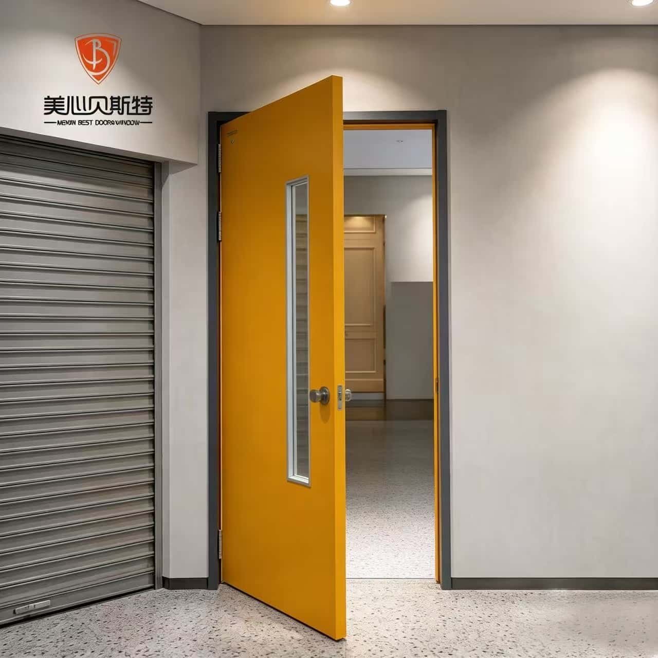 Modern Fire Rated Steel Door with Finished Surface for Exterior Use and Apartment Entry Fire Prevention - Image 4