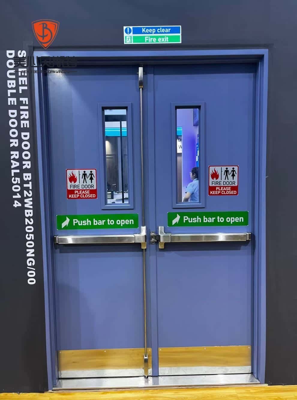 Certified Minimalist Zinc Prevention Coating Industrial Civil Construction Frame Steel Fire Door Commercial Hospital - Image 4