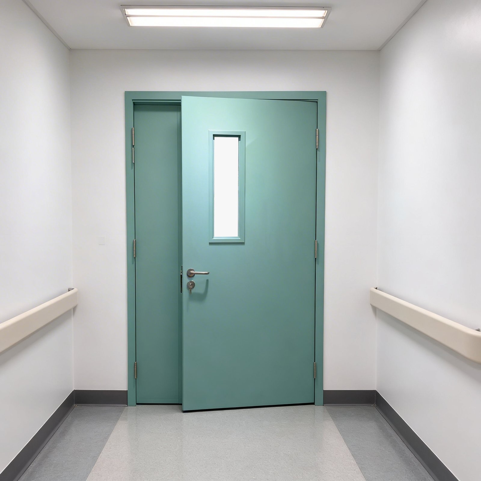 20-180 Minutes Fire Resistant Steel Hollow Metal Door for WHI Certified Modern for Commercial Hospital Office School Supermarket - Image 4