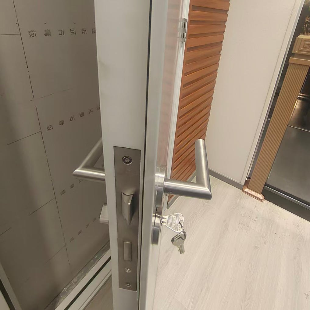 Modern Steel Fire Door with Glass Window Finished Surface for for Commercial Use with Fire Prevention - Image 4