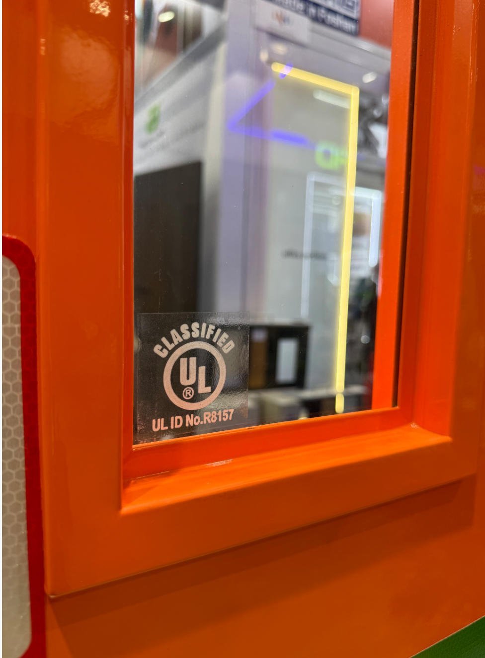 Steel Fire Door with Glass Window & Louvers, UL Certified for Commercial - Image 4