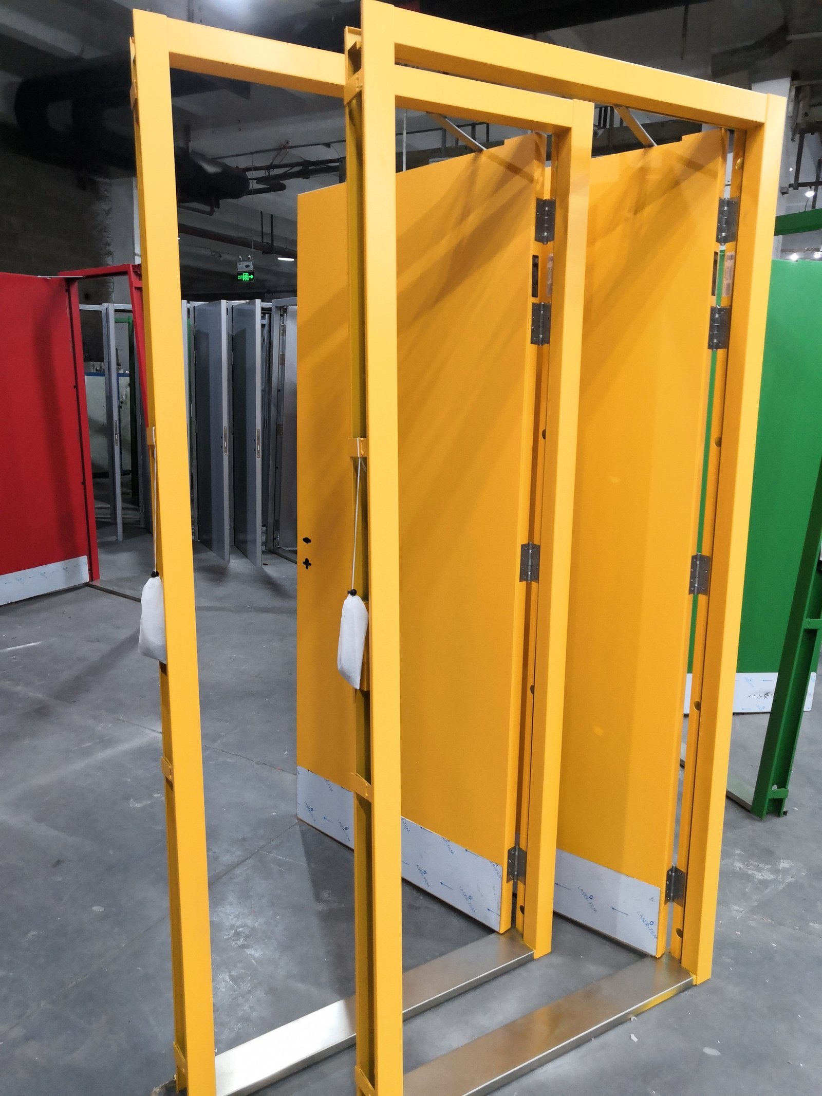 BS Standard 60mind Fire Rated Powder Coating Galvanized Steel Door - Image 4