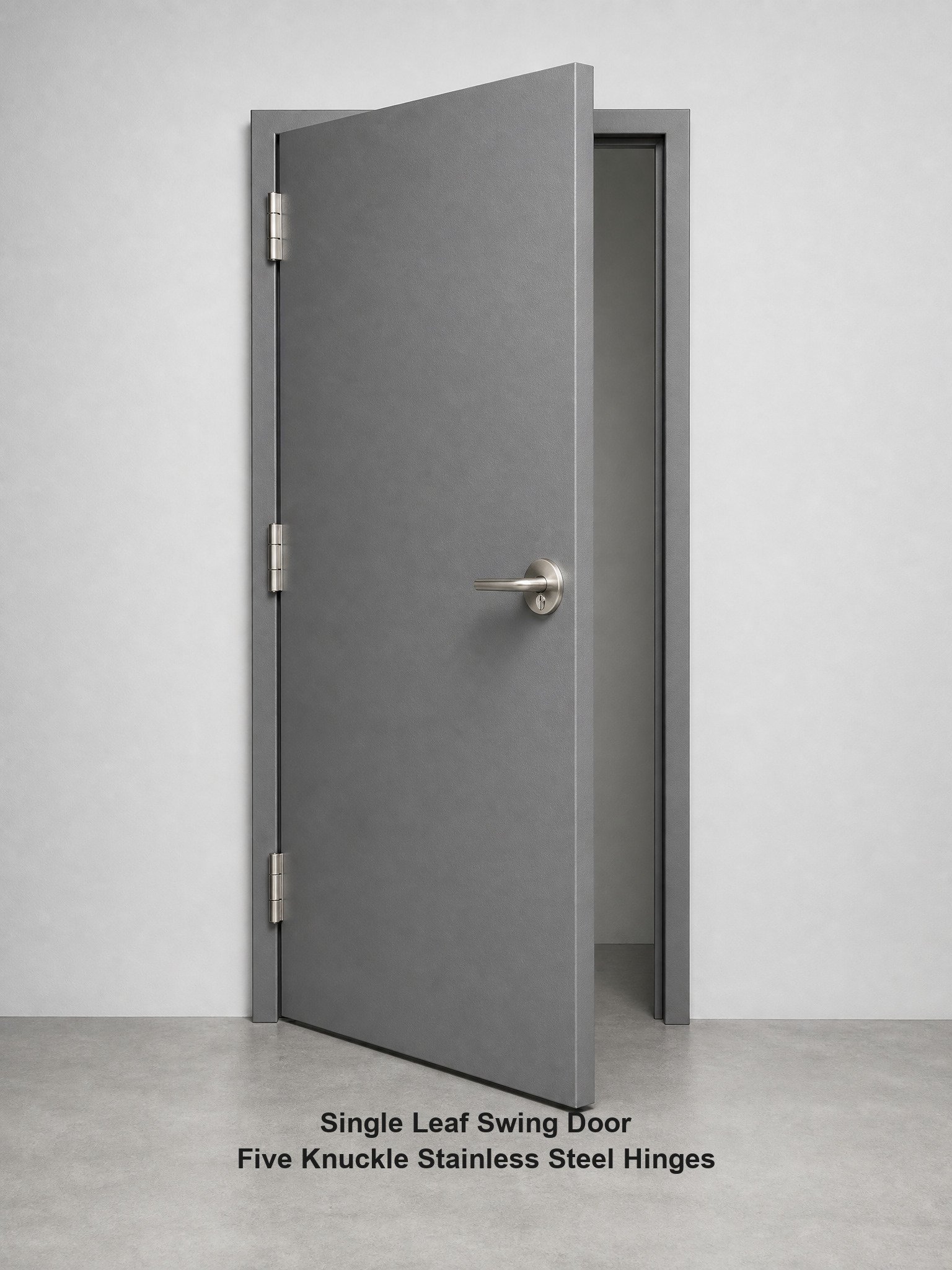 Steel Fire Door E 180 EN 16034 Certified Single Leaf Powder Coated Fire Resistant Pedestrian Doorset Self Closing C - Image 4