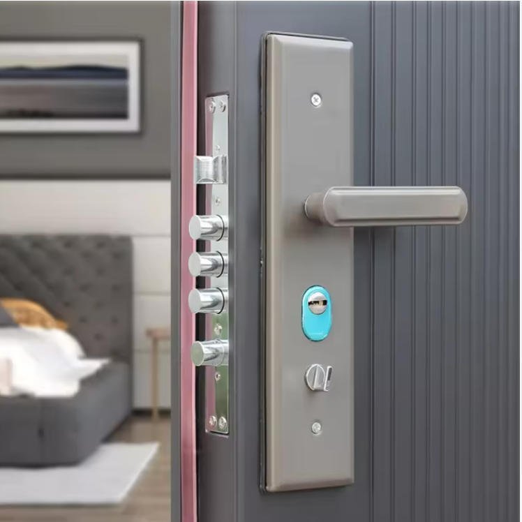 Steel Armored Anti-Theft Security Door for Villa Exterior Entry with Minimalist Design - Image 4
