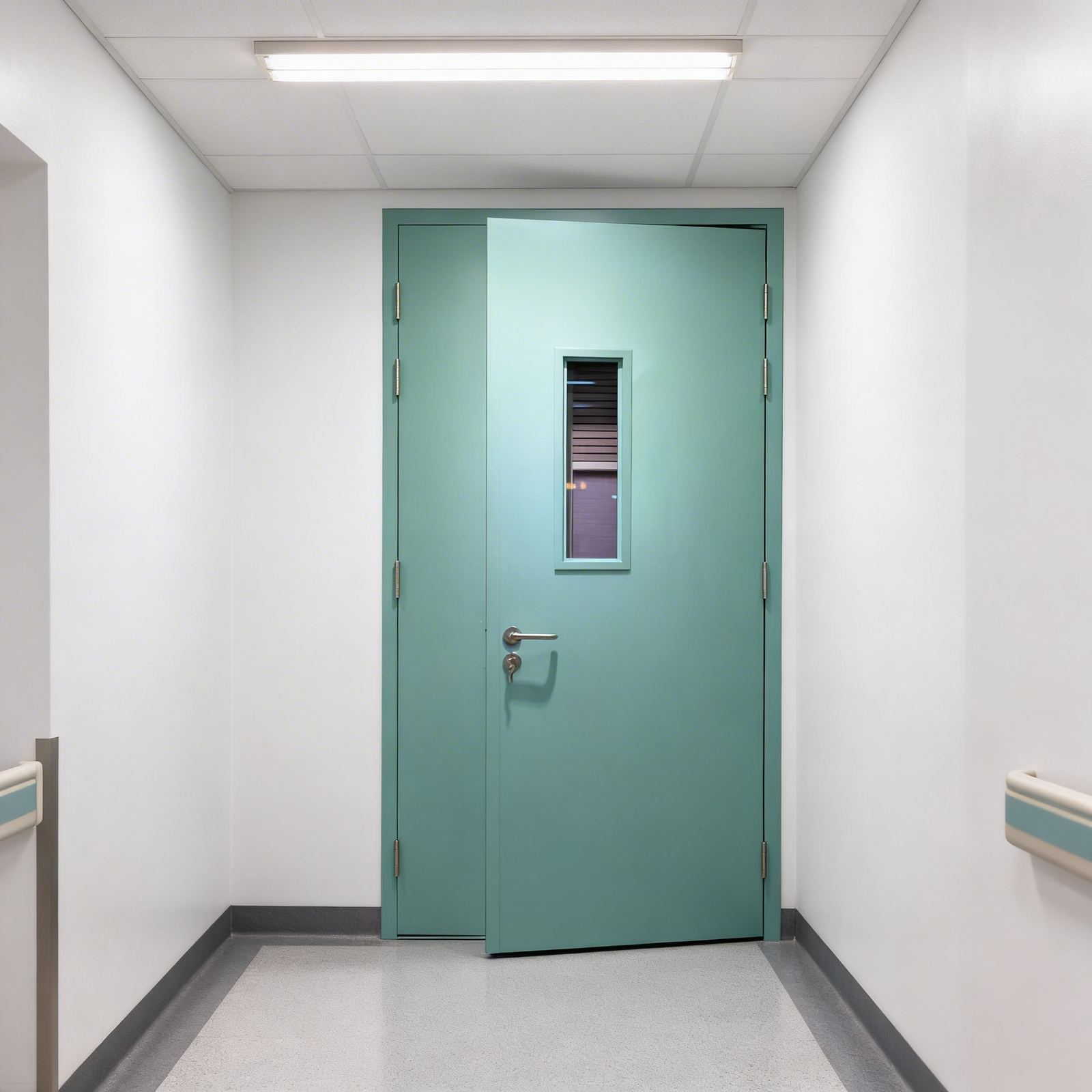 Fireproof Steel Door Safety Steel Fire Rated Door Anti Fire for Residential Apartment Commercial Area Hospital - Image 4