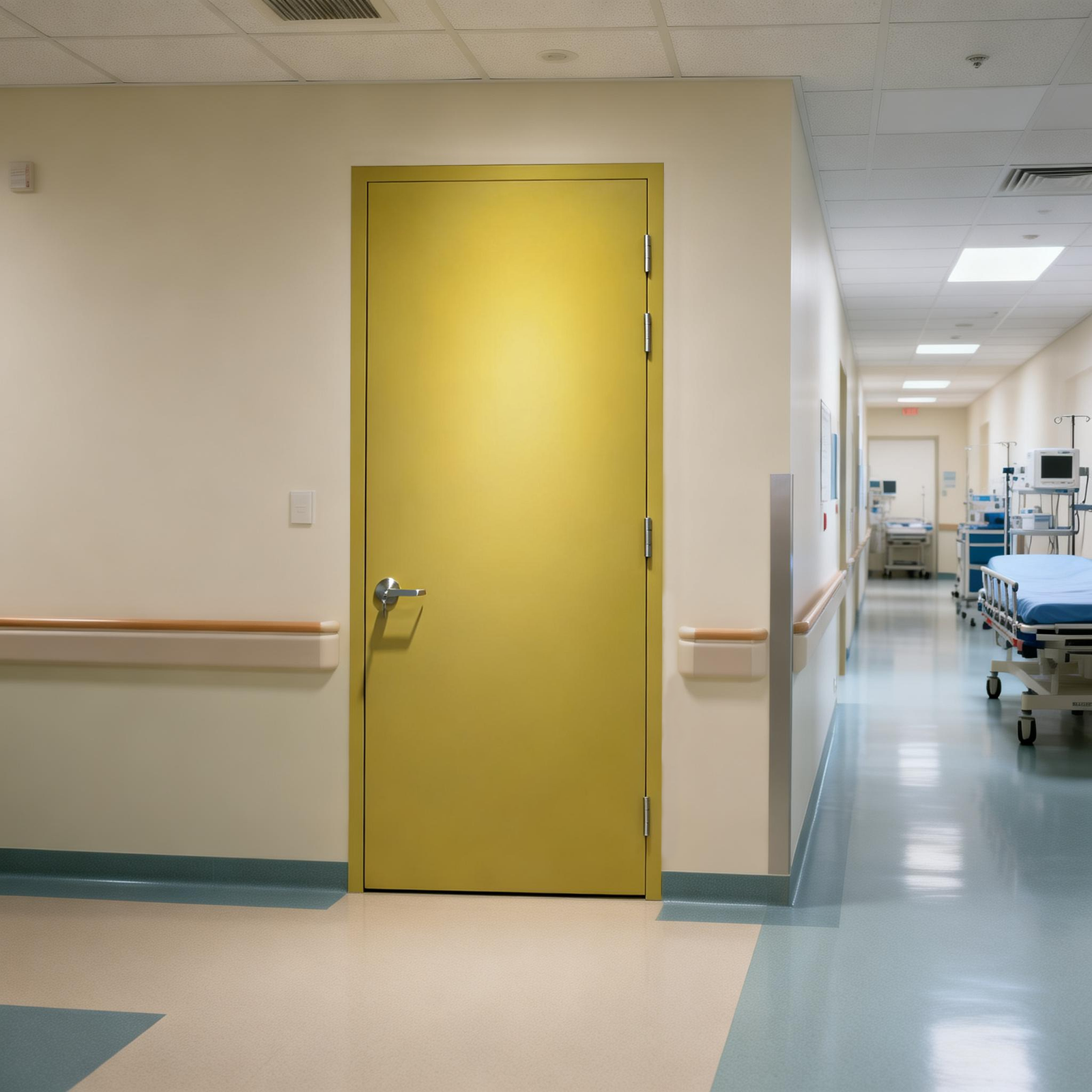 20-180 Minutes Fire Resistant Steel Hollow Metal Door for WHI Certified Modern for Commercial Hospital Office School Supermarket - Image 4