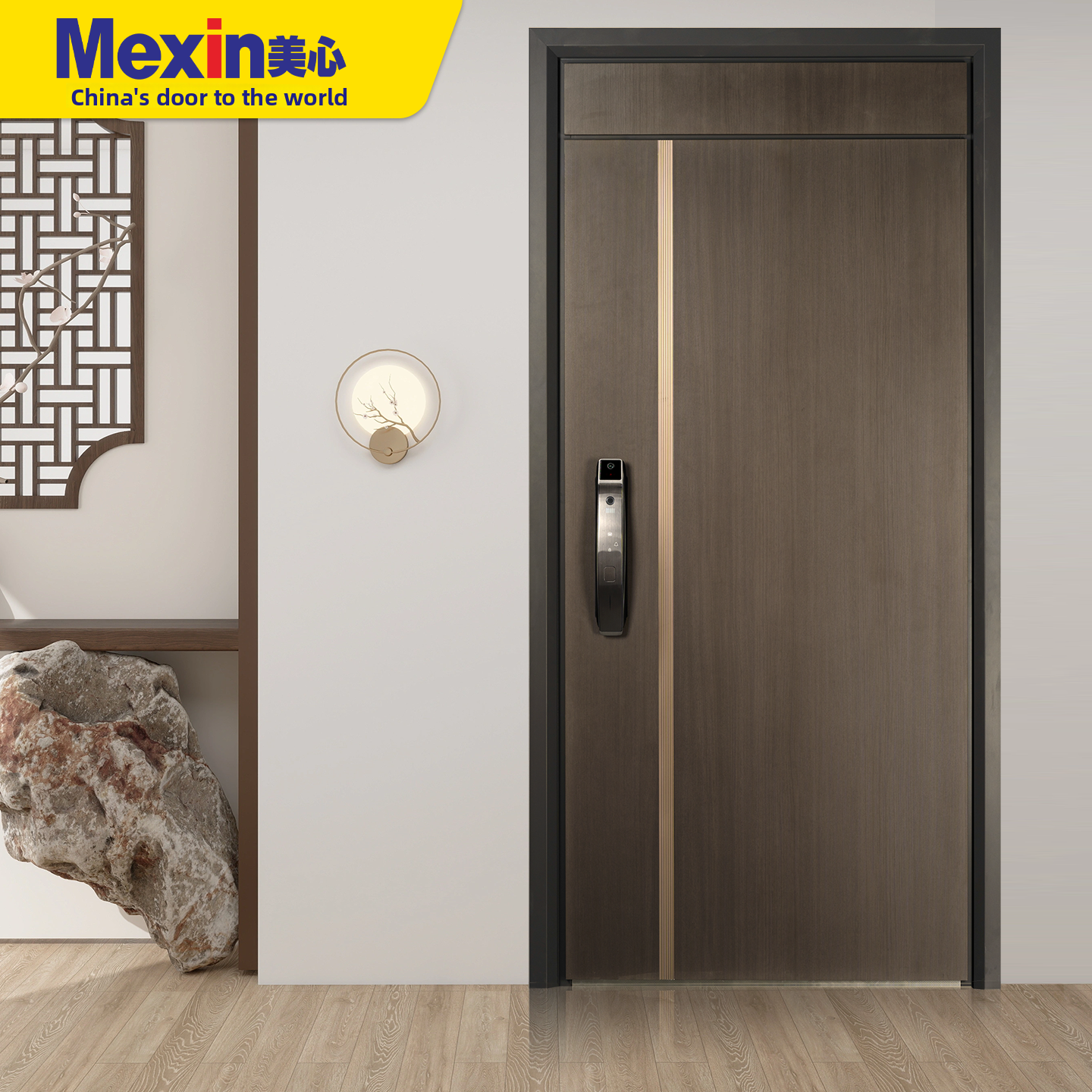 Anti-Theft Modern Steel Entry Security Door Class a Fire Rated Home Security Single Door - Image 4