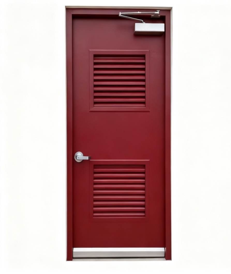 In Stock Steel Louver Door Fireproof Sound Insulated Ventilation Door for Machine Room Heat Dissipation Application - Image 5