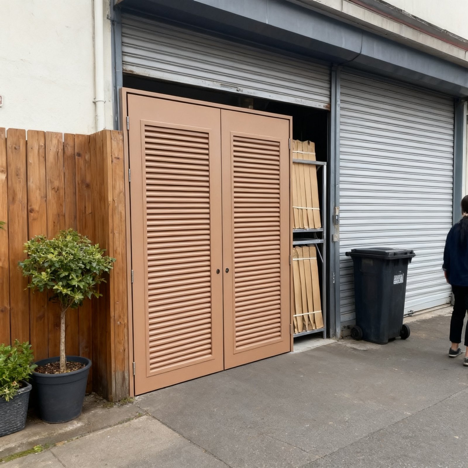 Oversize Steel Fire Rated Door with Louver - Image 5