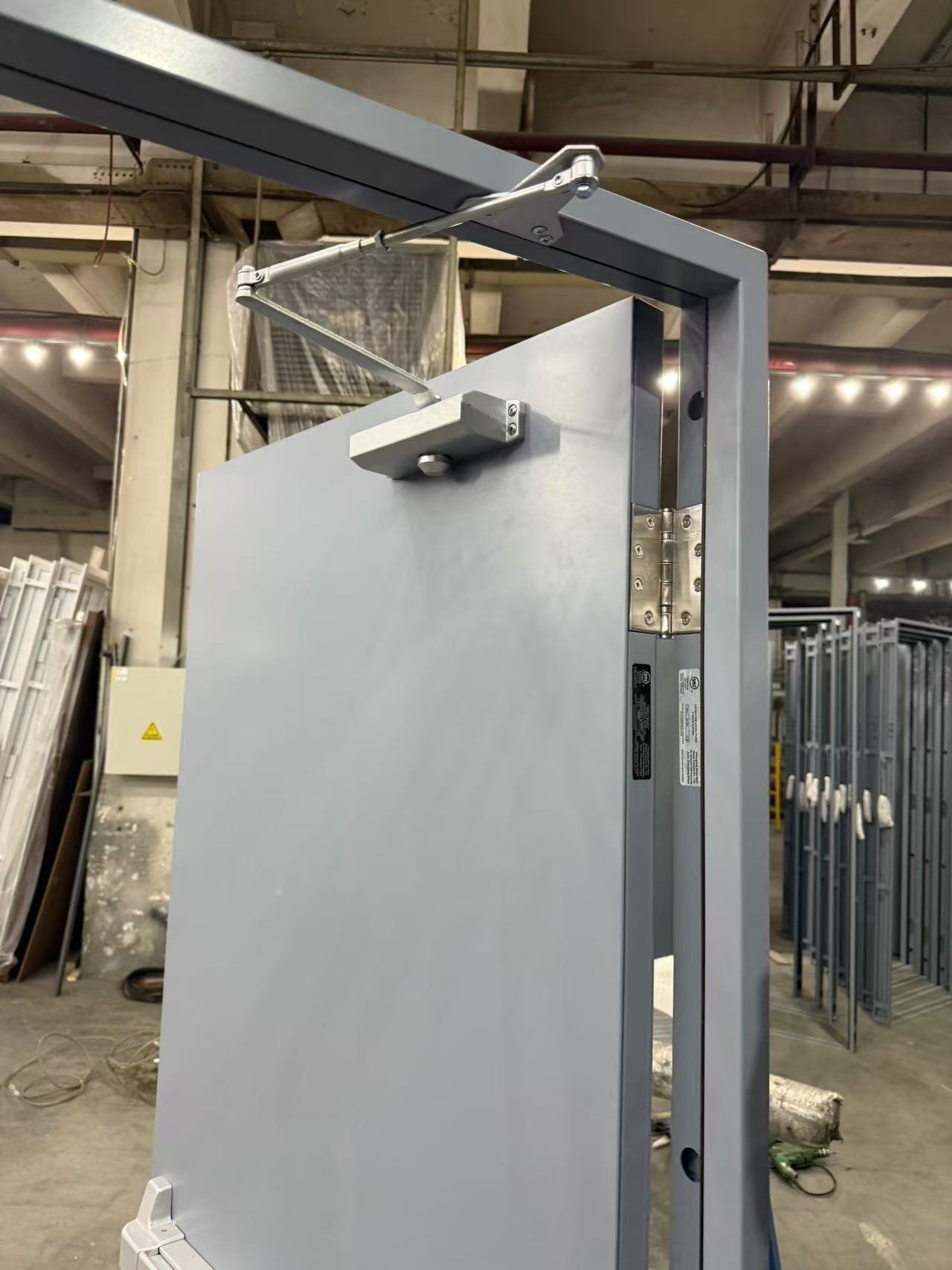 Commercial Fireproof Exit Door Fireproof Door Steel Galvanized UL Galvanized Steel Fireproof Door - Image 5