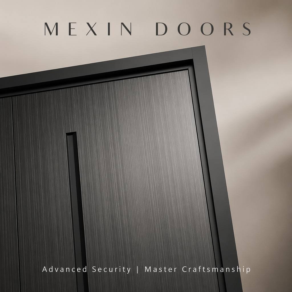 Premium Anti-Theft Metal Entry Door with Smart Biometric Lock Weather-Resistant Finished Cast Aluminum Front Door - Image 5