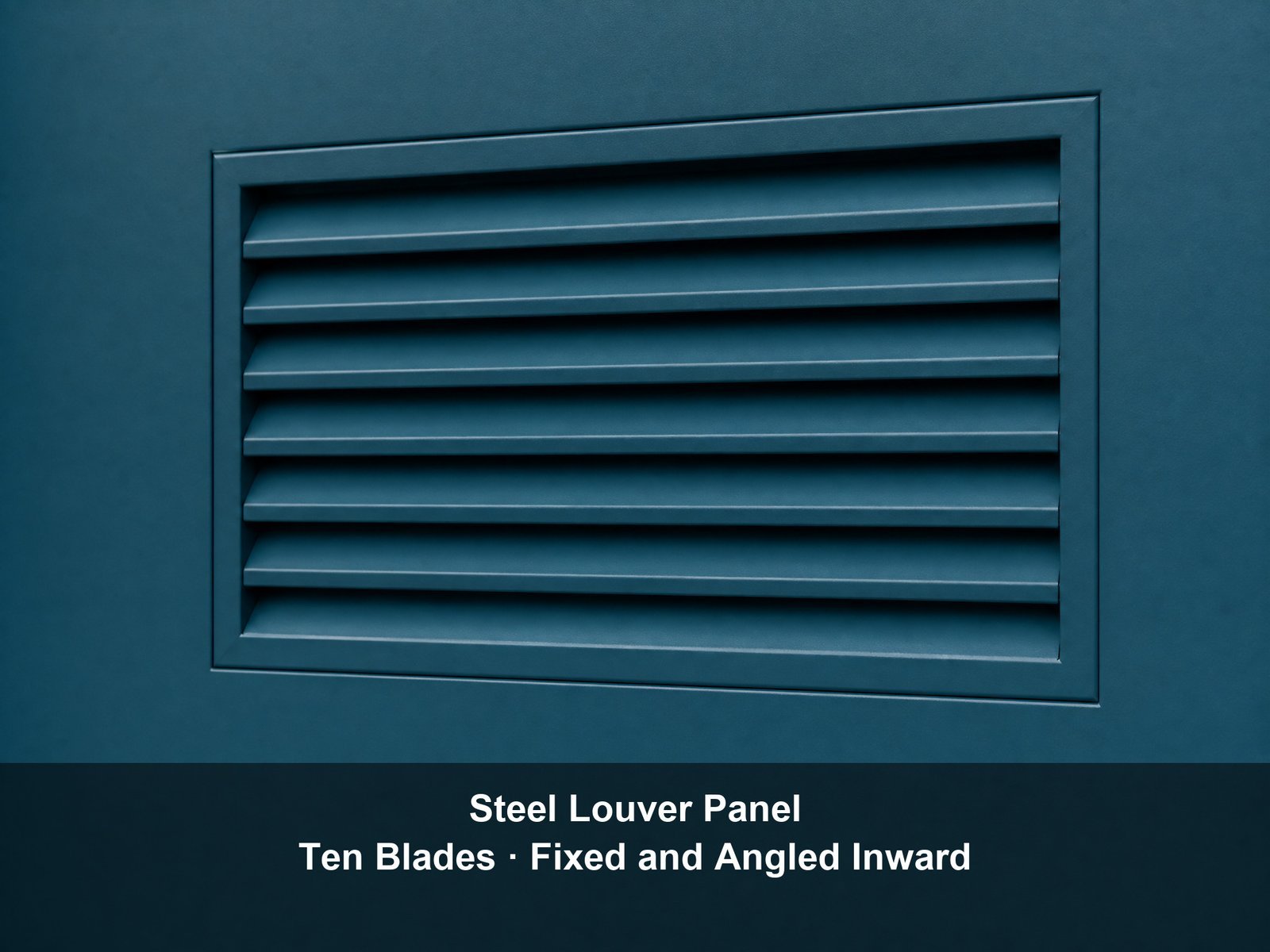 Warehouse Door Metal Steel Door Fire Rated Teal Blue With Louver Ventilation Single Leaf Hollow Metal Swing Hinged - Image 5