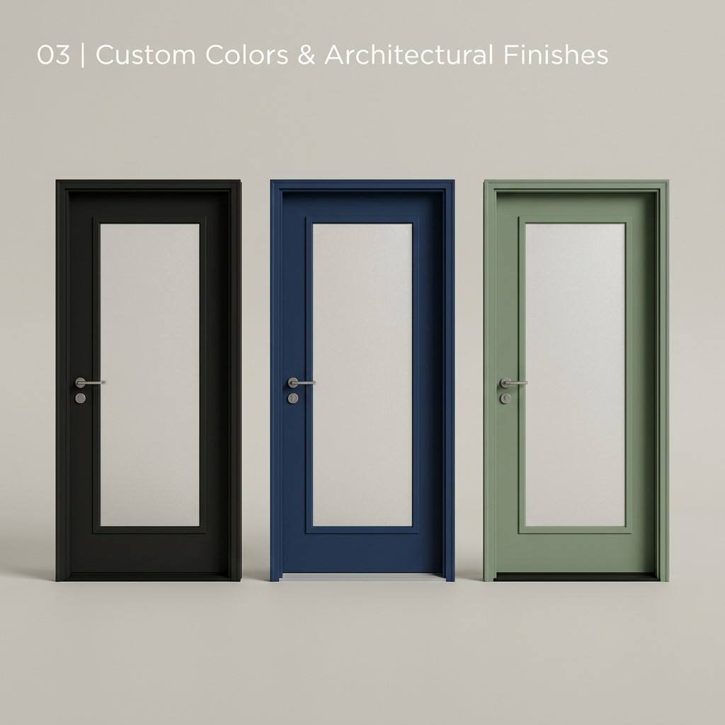Doors Custom American Style Entrance Door Manufacturer Wholesale Modern Residential Front Doors for Villa Apartment - Image 5