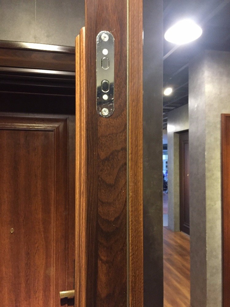 EN ISO Certified Galvanized Steel PVC Membrane Security Entrance Anti-theft Door, Filled with Polyurethane. - Image 5