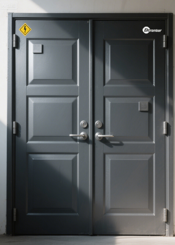 Six Panel Double Swing Door - Fire Rated, Soundproof - Image 5