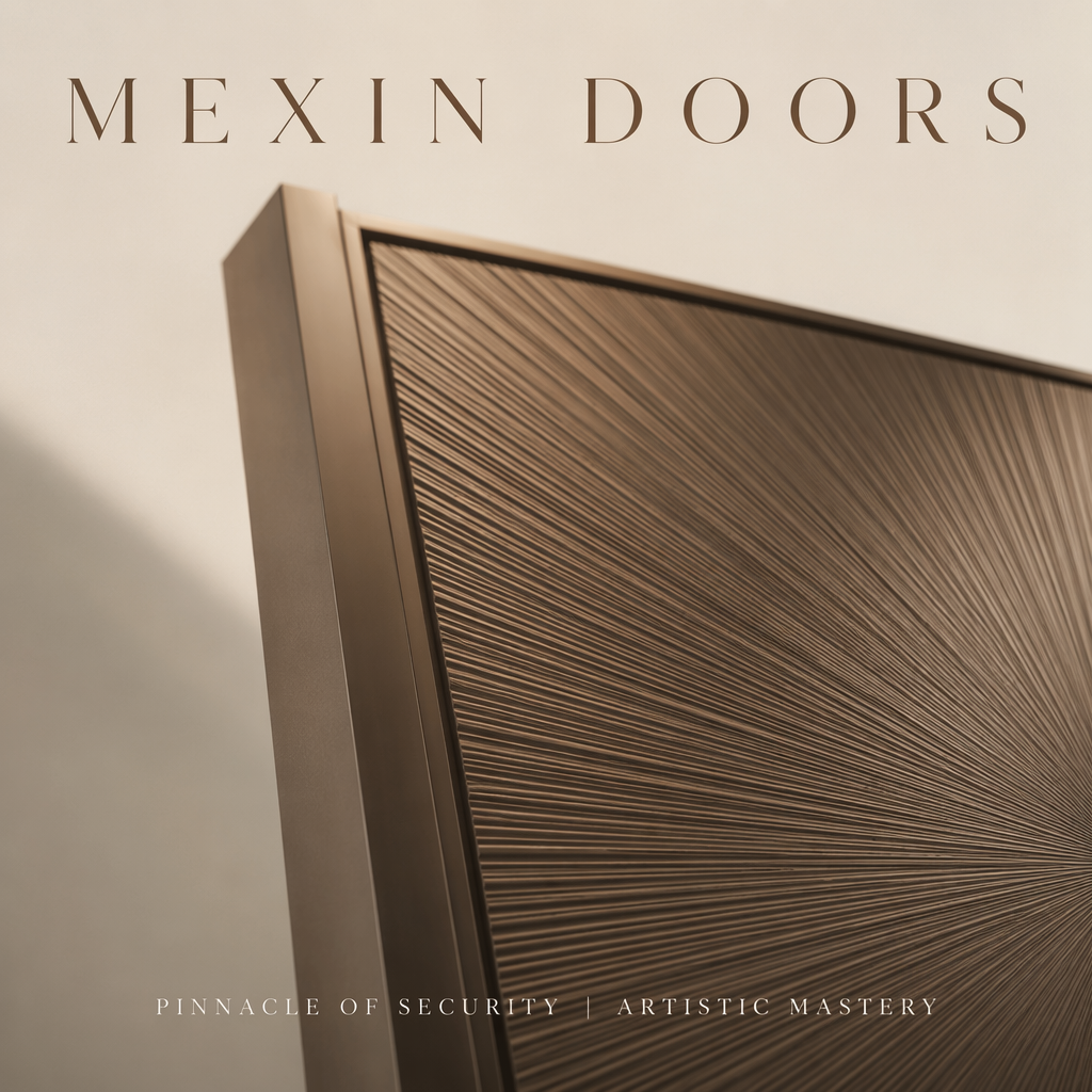 Modern Anti-Theft Metal Entry Door Weather-Resistant Finished Cast Aluminum Front Door Reinforced Security System - Image 5