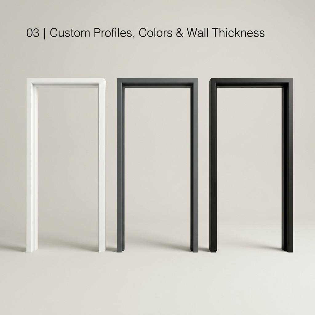 WH Certified 20-180 Min Fire Rated Door Frame Modern Minimalist Steel Door Frame Set for Hospital Commercial Project - Image 5
