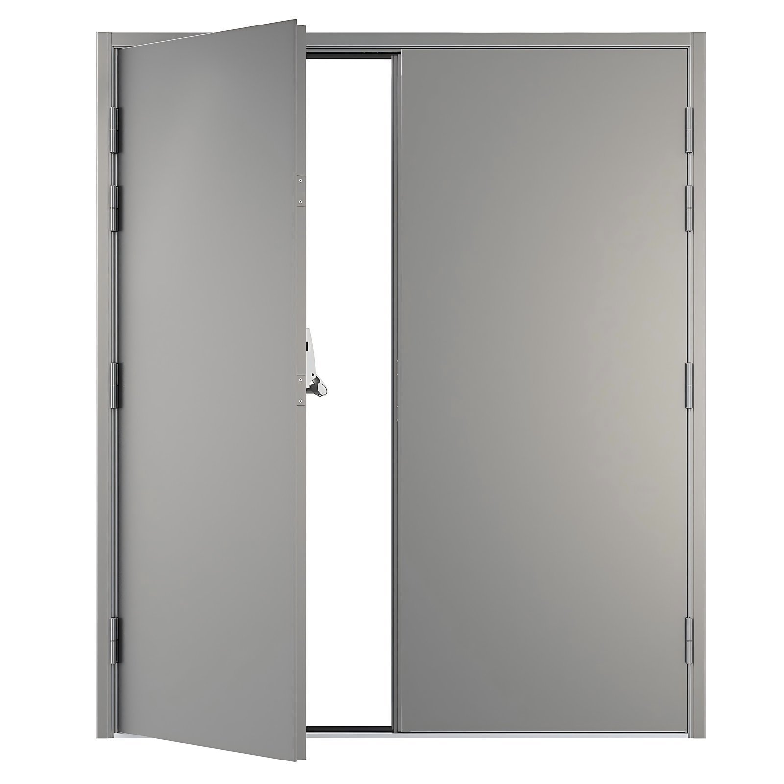 3 Hours WHI Fire Resistant Steel Hollow Metal Door WHI Certified Modern Commercial Hospital Office School Supermarket 3-Year - Image 5