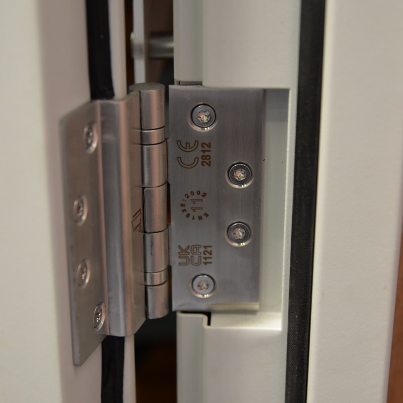 Steel Fire Resistant Safety Door Vision Panel Soundproof Thermal Insulation for Supermarket Hospital Workshop Use - Image 5