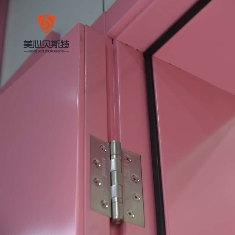 Standard Metal Insert Solid Wood Interior Doors with Frames Hotel Doors Room Flats Fireproof Internal Walnut Doors Sample - Image 5