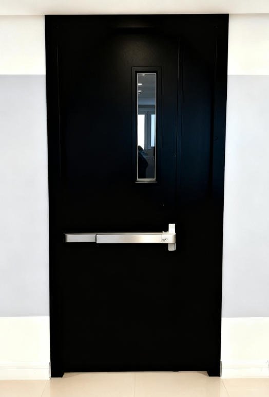 UL/WHI Certified Steel Fire-Rated Door with Glass Vision Panel for Philippine Construction Projects - Image 6
