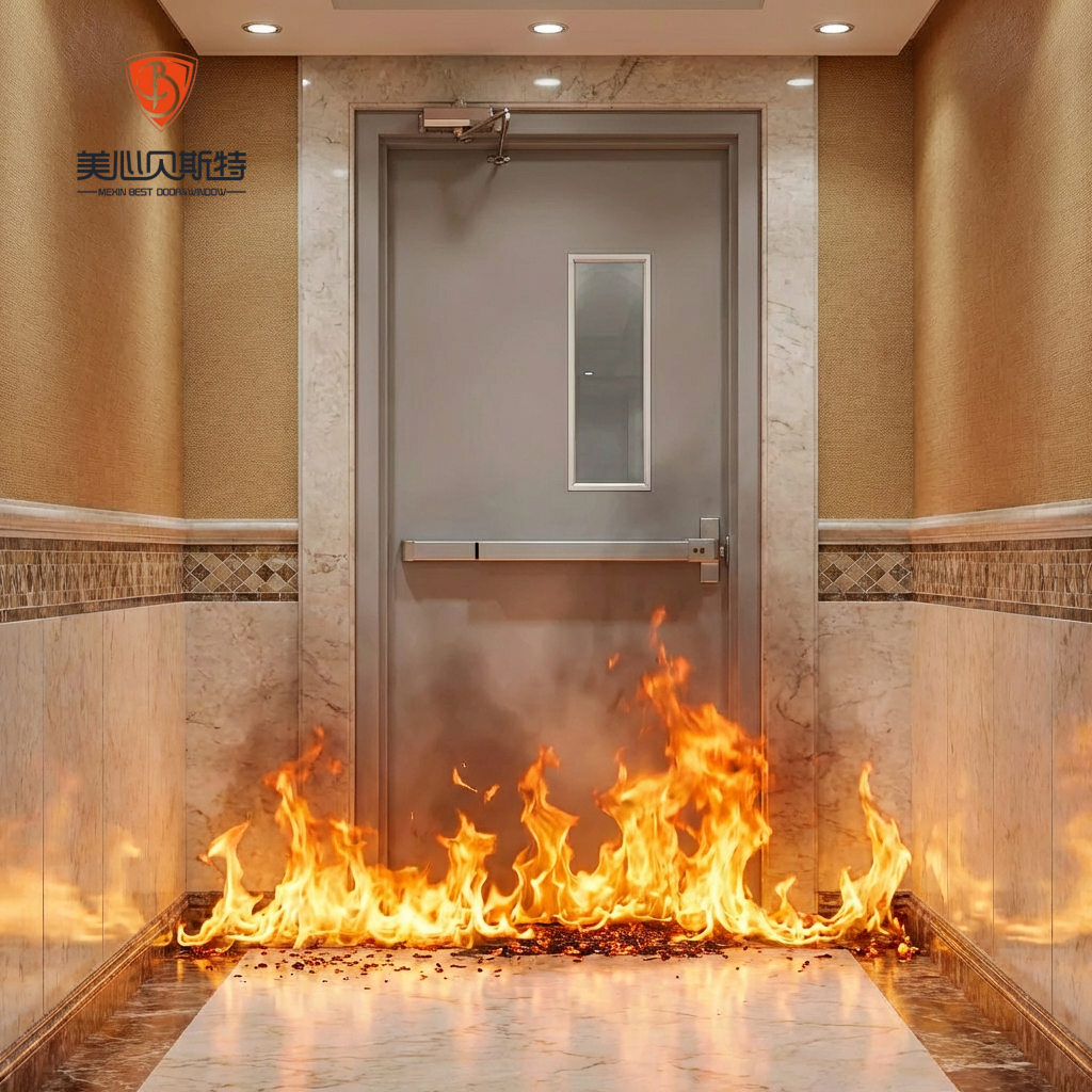 High Quality WH Certified Fire Rated Steel Door 60 90 180 Mins Fireproof Metal Door for South America Construction Projects - Image 6