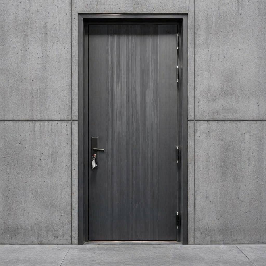 Economical Steel Security Entry Door Durable Metal Front Door for Home Entrance and Warehouse Project CE Certified - Image 6