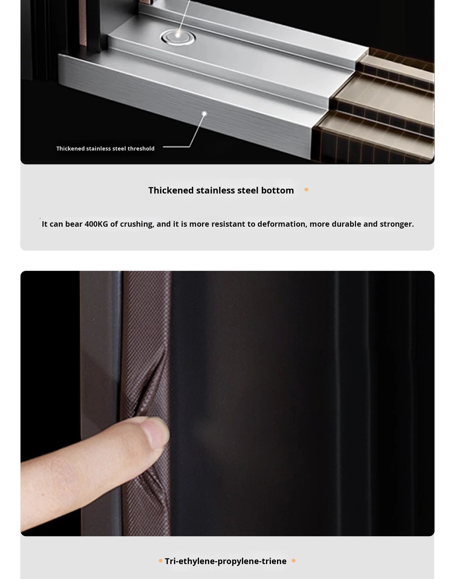 Savani High-End Custom Villa Entrance Door | Modern Smart Anti-Theft Home Security Door 9203 - Image 6