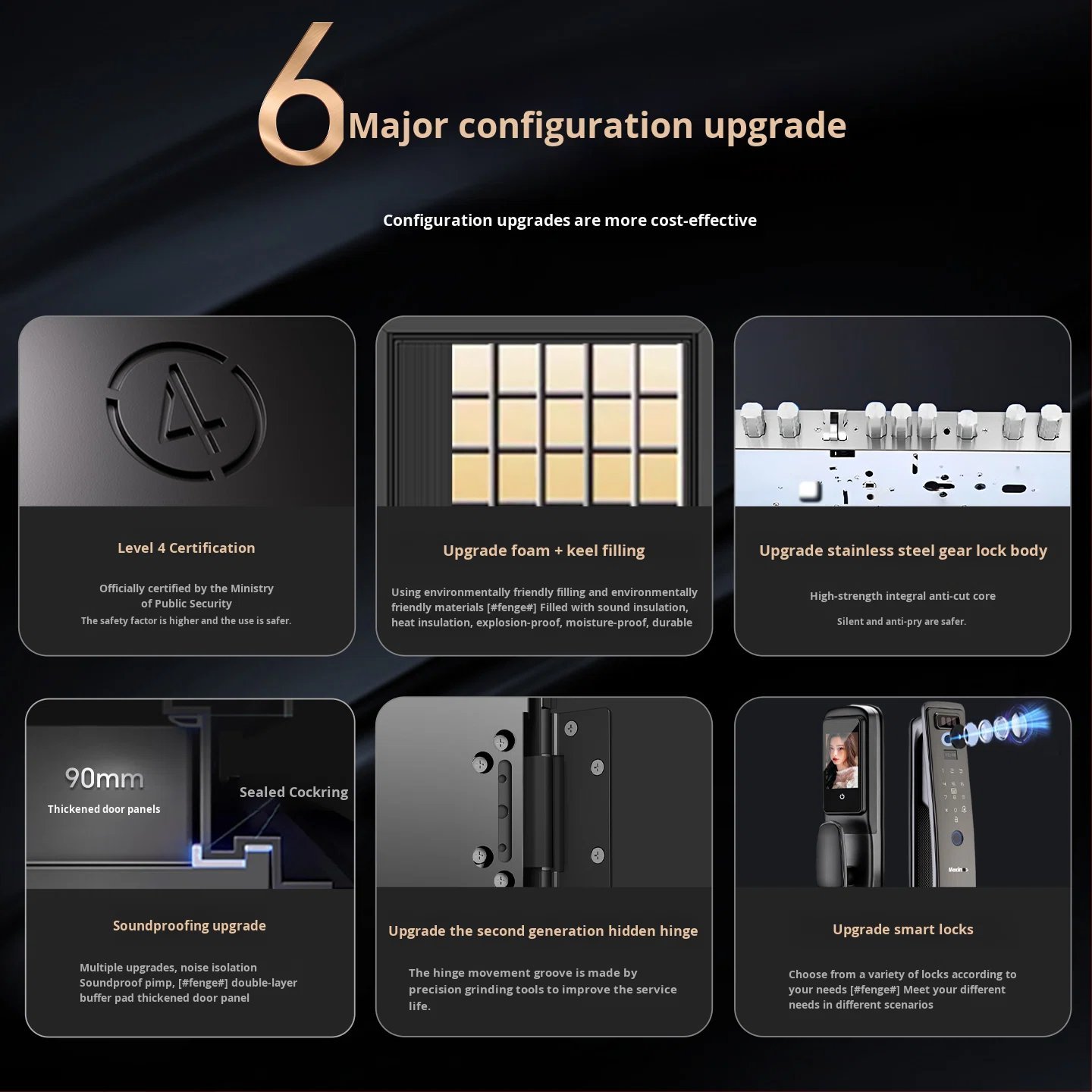 Anti-Theft Modern Steel Entry Security Door Class a Fire Rated Home Security Single Door - Image 6