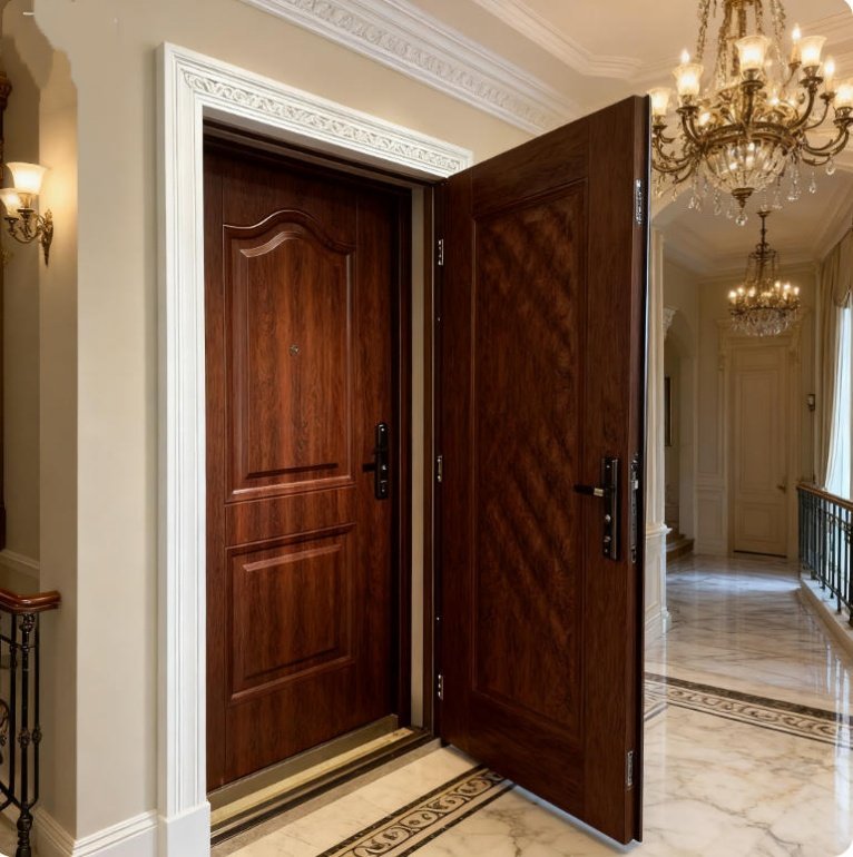 CE Certified Steel Security Door - Europe EN 1627 Standard, Anti-Theft for Commercial/Residential - Image 6