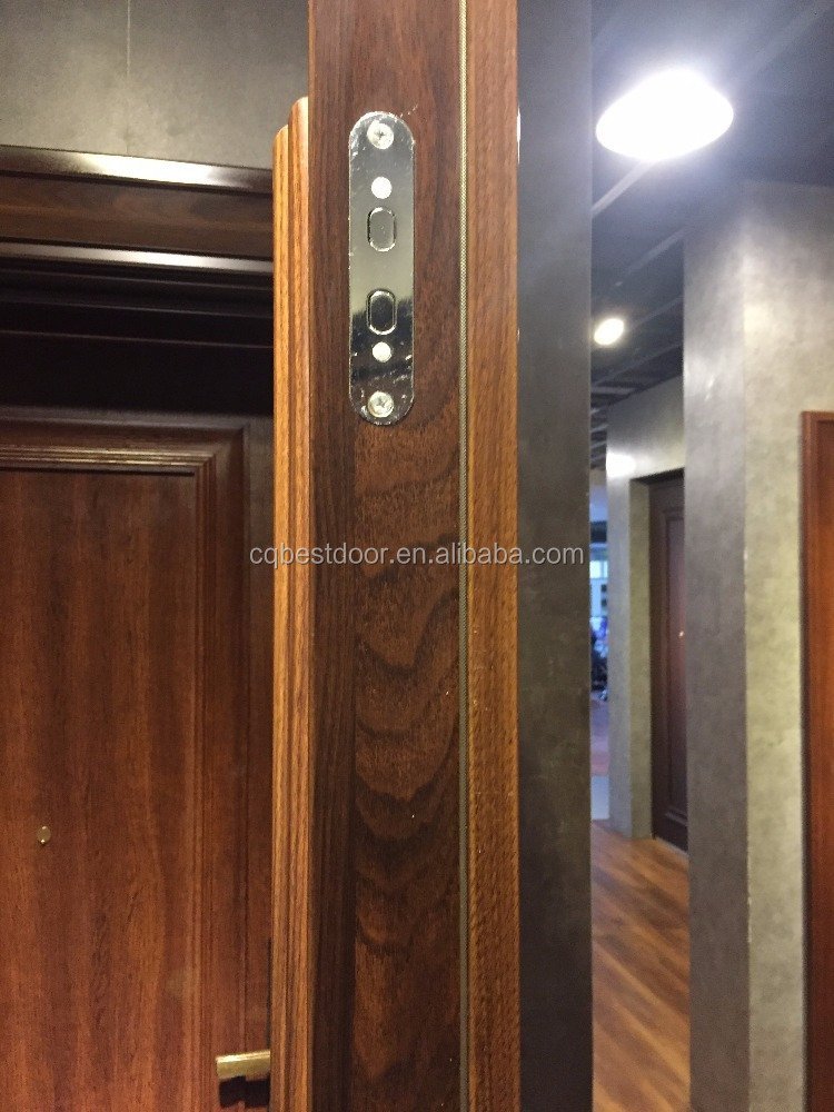 EN ISO Certified Galvanized Steel 12mm MDF Armored Entrance Door Filled With Polyurethane. - Image 6