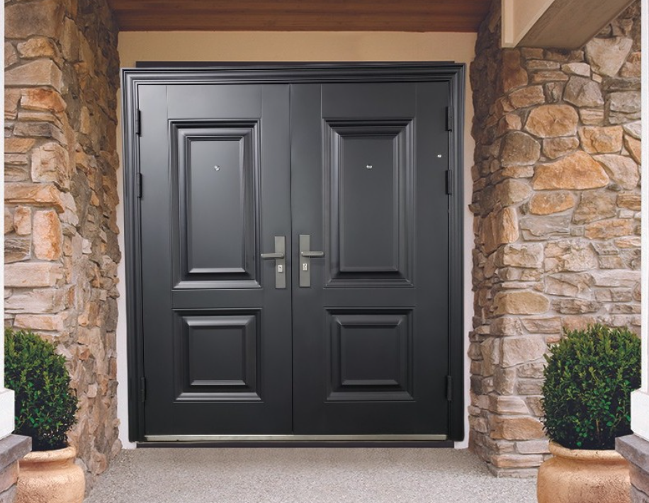 Six Panel Double Swing Door - Fire Rated, Soundproof - Image 6