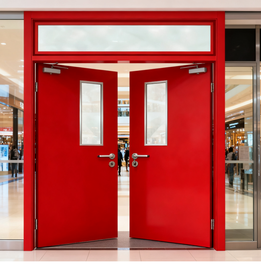 Double Fire Door with Glass Vision Panel - Image 6