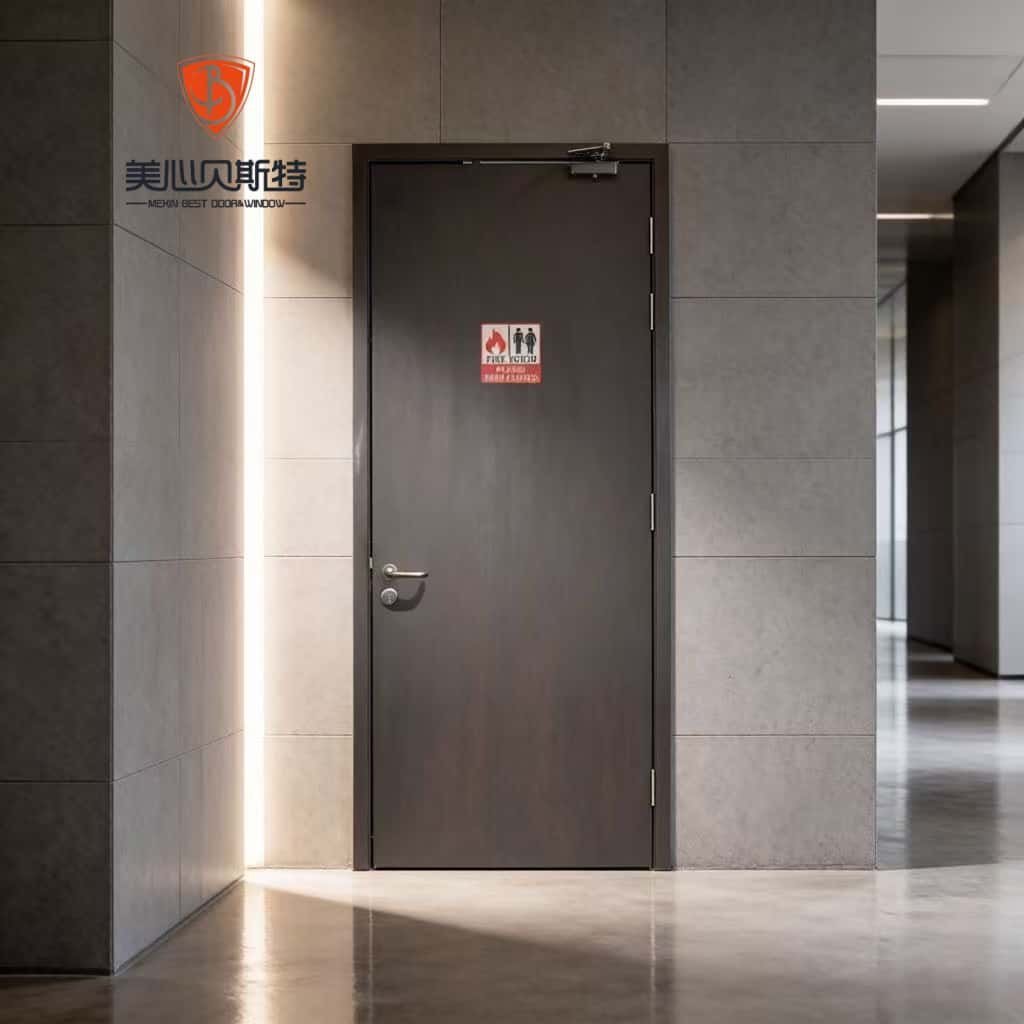 Metal Fire Door Steel Fire Rated Door 30-180 Minutes UL Standard for Commercial and Residential High Quality - Image 6