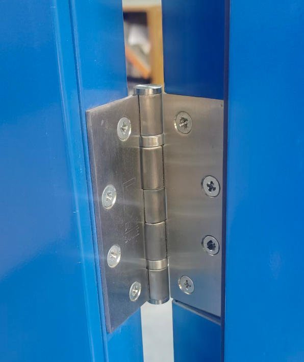 UL/WHI Certified Double Swing Steel Fire Door with Fire-Rated Glass for Mall & Hospital - Image 6