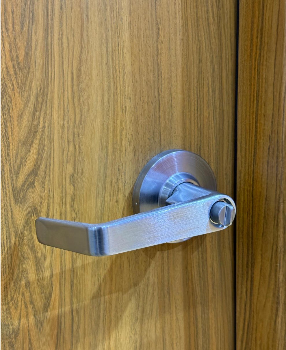 Steel Fire Door with Glass Window & Louvers, UL Certified for Commercial - Image 6
