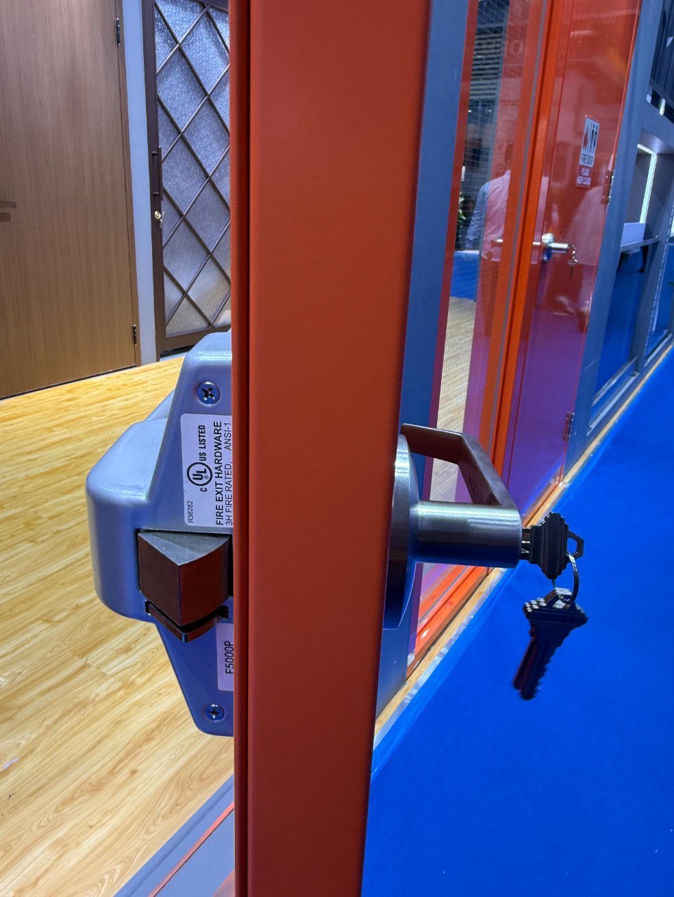 Double-open Steel Fire Escape Door, 20-180 Min Fire-Rated Emergency Door for Commercial Building - Image 6