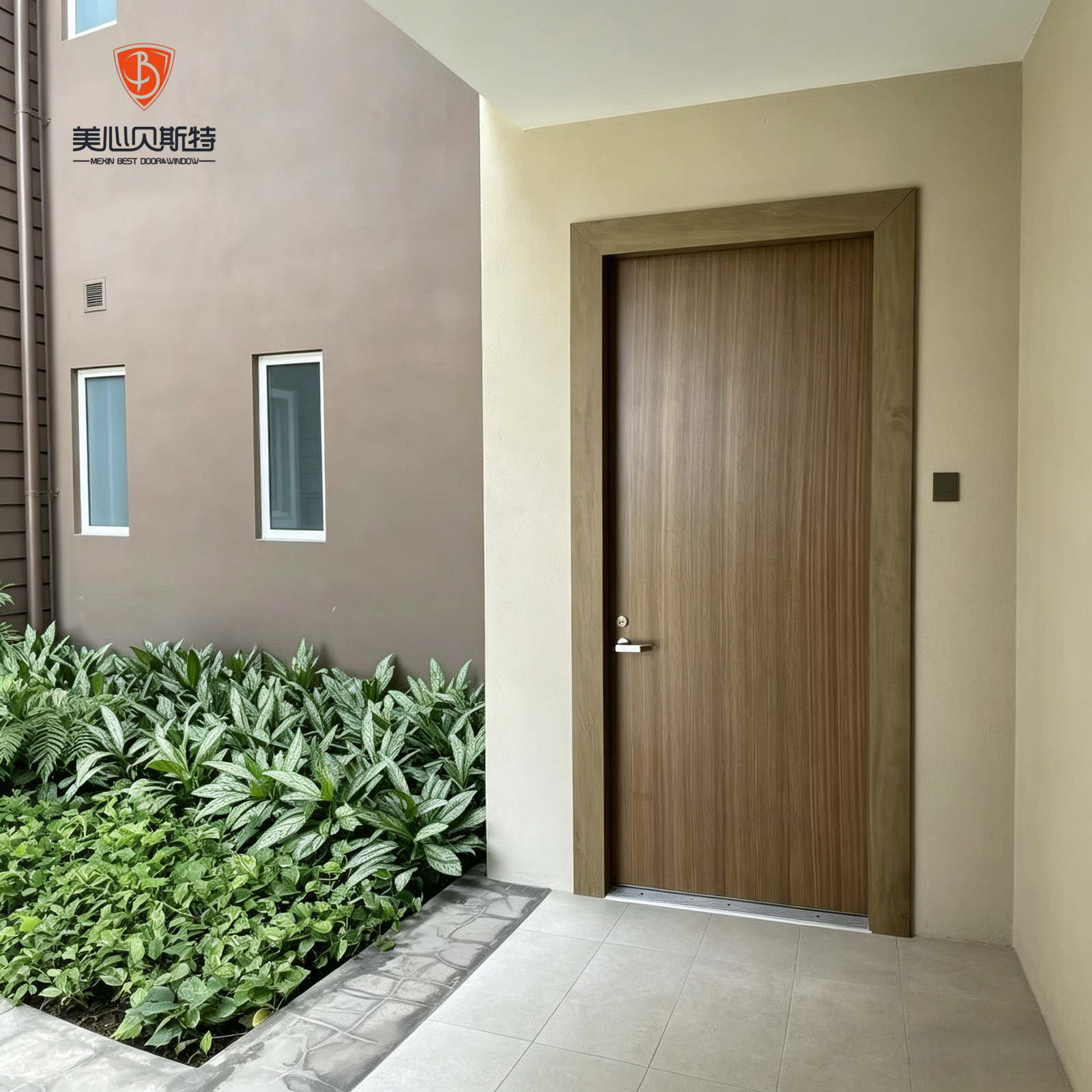 WH Certified Warnock Hersey 20 45 60 90 Mins Fire Rated Wooden Door for USA North America Hotel Project Solid Core Timber Door - Image 7